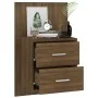 Oak brown wall bedside table by vidaXL, Nightstands - Ref: Foro24-816962, Price: 35,54 €, Discount: %