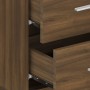 Mesita de noche de pared marrón roble de vidaXL, Mesitas de noche - Ref: Foro24-816962, Precio: 35,54 €, Descuento: %