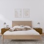 Mesitas de noche 2 uds madera de pino marrón miel 40x34x35 cm de vidaXL, Mesitas de noche - Ref: Foro24-818292, Precio: 64,40...