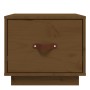 Mesitas de noche 2 uds madera de pino marrón miel 40x34x35 cm de vidaXL, Mesitas de noche - Ref: Foro24-818292, Precio: 64,40...