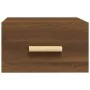 Mesita de noche de pared color roble marrón 35x35x20 cm de vidaXL, Mesitas de noche - Ref: Foro24-817577, Precio: 26,92 €, De...