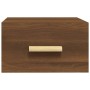 Mesita de noche de pared color roble marrón 35x35x20 cm de vidaXL, Mesitas de noche - Ref: Foro24-817577, Precio: 27,45 €, De...