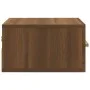 Mesita de noche de pared color roble marrón 35x35x20 cm de vidaXL, Mesitas de noche - Ref: Foro24-817577, Precio: 26,92 €, De...