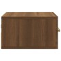 Mesita de noche de pared color roble marrón 35x35x20 cm de vidaXL, Mesitas de noche - Ref: Foro24-817577, Precio: 27,45 €, De...