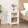 Mesitas de noche 2 uds madera maciza de pino blanco 40x35x55 cm de vidaXL, Mesitas de noche - Ref: Foro24-820959, Precio: 79,...