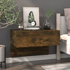 Smoked oak wall bedside table by vidaXL, Nightstands - Ref: Foro24-816940, Price: 36,83 €, Discount: %