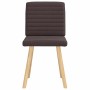 Sillas de comedor 2 unidades tela marrón oscuro en Sillas de comedor | Comprar online en Foru.es