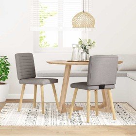Sillas de comedor 2 unidades tela gris taupé en Sillas de comedor | Comprar online en Foru.es