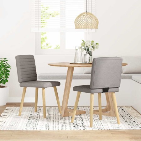 Sillas de comedor 2 unidades tela gris taupé en Sillas de comedor | Comprar online en Foru.es
