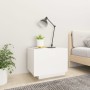 Mesita de noche madera de ingeniería blanco 100x35x40 cm de vidaXL, Mesitas de noche - Ref: Foro24-3082765, Precio: 62,57 €, ...