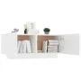 White engineered wood bedside table 100x35x40 cm by vidaXL, Nightstands - Ref: Foro24-3082765, Price: 61,47 €, Discount: %
