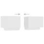 White engineered wood bedside table 100x35x40 cm by vidaXL, Nightstands - Ref: Foro24-3082765, Price: 61,47 €, Discount: %