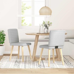 Sillas de comedor 2 uds tela gris nube en Sillas de comedor | Comprar online en Foru.es