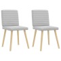 Sillas de comedor 2 uds tela gris nube en Sillas de comedor | Comprar online en Foru.es