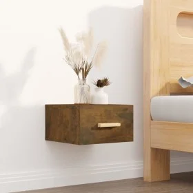 Smoked oak wall bedside table 35x35x20 cm by vidaXL, Nightstands - Ref: Foro24-817573, Price: 26,64 €, Discount: %