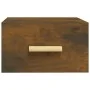 Mesita de noche de pared color roble ahumado 35x35x20 cm de vidaXL, Mesitas de noche - Ref: Foro24-817573, Precio: 26,64 €, D...