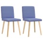 Sillas de comedor 2 uds tela azul jeans en Sillas de comedor | Comprar online en Foru.es