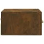 Mesita de noche de pared color roble ahumado 35x35x20 cm de vidaXL, Mesitas de noche - Ref: Foro24-817573, Precio: 26,64 €, D...