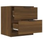 Mesita de noche madera contrachapada color roble marrón de vidaXL, Mesitas de noche - Ref: Foro24-817037, Precio: 50,46 €, De...