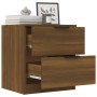 Mesita de noche madera contrachapada color roble marrón de vidaXL, Mesitas de noche - Ref: Foro24-817037, Precio: 50,46 €, De...
