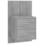 Mesita de noche de pared gris Sonoma de vidaXL, Mesitas de noche - Ref: Foro24-816960, Precio: 38,70 €, Descuento: %
