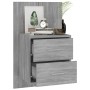 Mesita de noche de pared gris Sonoma de vidaXL, Mesitas de noche - Ref: Foro24-816960, Precio: 38,70 €, Descuento: %