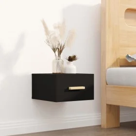 Mesita de noche de pared negro 35x35x20 cm de vidaXL, Mesitas de noche - Ref: Foro24-812836, Precio: 29,57 €, Descuento: %