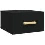 Mesita de noche de pared negro 35x35x20 cm de vidaXL, Mesitas de noche - Ref: Foro24-812836, Precio: 29,57 €, Descuento: %