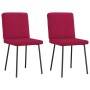 Sillas de comedor 2 unidades terciopelo rojo tinto en Sillas de comedor | Comprar online en Foru.es