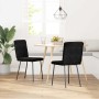 Sillas de comedor 2 unidades terciopelo negro en Sillas de comedor | Comprar online en Foru.es