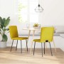 Sillas de comedor 2 unidades terciopelo amarillo en Sillas de comedor | Comprar online en Foru.es