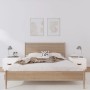 Mesitas de noche 2 uds madera maciza pino blanco 40x34x35 cm de vidaXL, Mesitas de noche - Ref: Foro24-818288, Precio: 64,40 ...