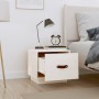 Mesitas de noche 2 uds madera maciza pino blanco 40x34x35 cm de vidaXL, Mesitas de noche - Ref: Foro24-818288, Precio: 64,40 ...