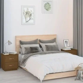 Mesitas de noche 2 uds madera de pino marrón miel 40x34x45 cm de vidaXL, Mesitas de noche - Ref: Foro24-818332, Precio: 86,27...