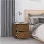 Mesitas de noche 2 uds madera de pino marrón miel 40x34x45 cm de vidaXL, Mesitas de noche - Ref: Foro24-818332, Precio: 87,11...