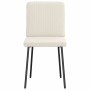 Sillas de comedor 2 unidades terciopelo crema en Sillas de comedor | Comprar online en Foru.es