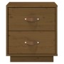 Mesitas de noche 2 uds madera de pino marrón miel 40x34x45 cm de vidaXL, Mesitas de noche - Ref: Foro24-818332, Precio: 87,11...