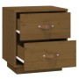 Mesitas de noche 2 uds madera de pino marrón miel 40x34x45 cm de vidaXL, Mesitas de noche - Ref: Foro24-818332, Precio: 87,11...