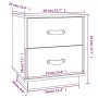 Mesitas de noche 2 uds madera de pino marrón miel 40x34x45 cm de vidaXL, Mesitas de noche - Ref: Foro24-818332, Precio: 87,11...