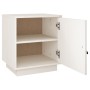 Mesita de noche madera maciza de pino blanca 40x34x45 cm de vidaXL, Mesitas de noche - Ref: Foro24-818277, Precio: 44,04 €, D...