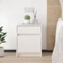 Solid white pine wood bedside table 40x31x50 cm by vidaXL, Nightstands - Ref: Foro24-808125, Price: 46,20 €, Discount: %
