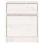 Mesita de noche madera maciza de pino blanca 40x31x50 cm de vidaXL, Mesitas de noche - Ref: Foro24-808125, Precio: 46,80 €, D...