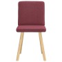 Sillas de comedor 2 unidades tela rojo tinto en Sillas de comedor | Comprar online en Foru.es