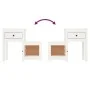 Mesita de noche madera maciza de pino blanco 79,5x38x65,5 cm de vidaXL, Mesitas de noche - Ref: Foro24-814541, Precio: 76,86 ...