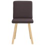 Sillas de comedor 2 unidades tela marrón oscuro en Sillas de comedor | Comprar online en Foru.es
