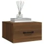 Wall bedside tables 2 pcs oak brown 35x35x20 cm by vidaXL, Nightstands - Ref: Foro24-817584, Price: 58,89 €, Discount: %