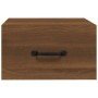Mesitas de noche de pared 2 uds marrón roble 35x35x20 cm de vidaXL, Mesitas de noche - Ref: Foro24-817584, Precio: 59,75 €, D...