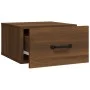 Wall bedside tables 2 pcs oak brown 35x35x20 cm by vidaXL, Nightstands - Ref: Foro24-817584, Price: 58,89 €, Discount: %