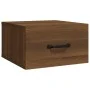 Wall bedside tables 2 pcs oak brown 35x35x20 cm by vidaXL, Nightstands - Ref: Foro24-817584, Price: 58,89 €, Discount: %