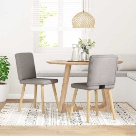 Sillas de comedor 2 unidades tela gris taupé en Sillas de comedor | Comprar online en Foru.es